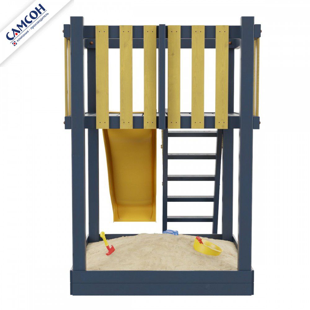 Детская деревянная игровая площадка Самсон Сибирика Мини (Indigo-Ochre)